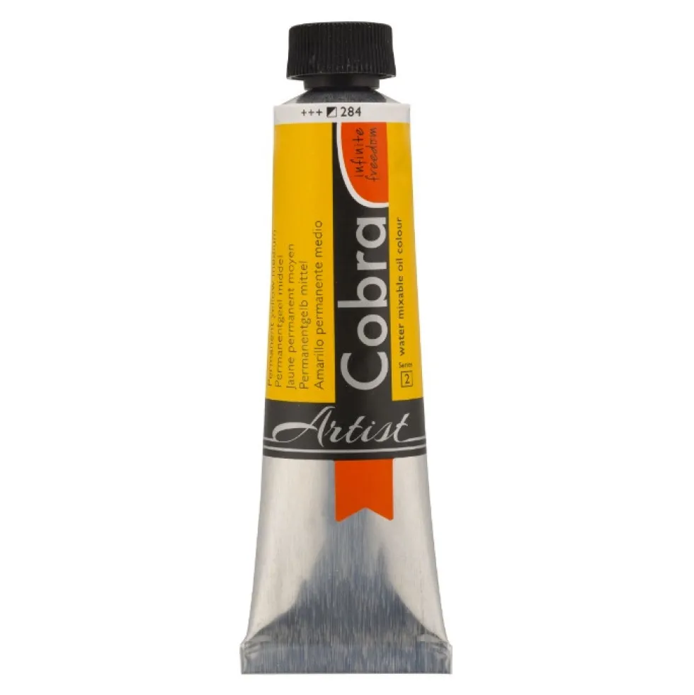 Farba olejna Cobra Artist - Cobra - 284, Permanent Yellow Medium, 40 ml