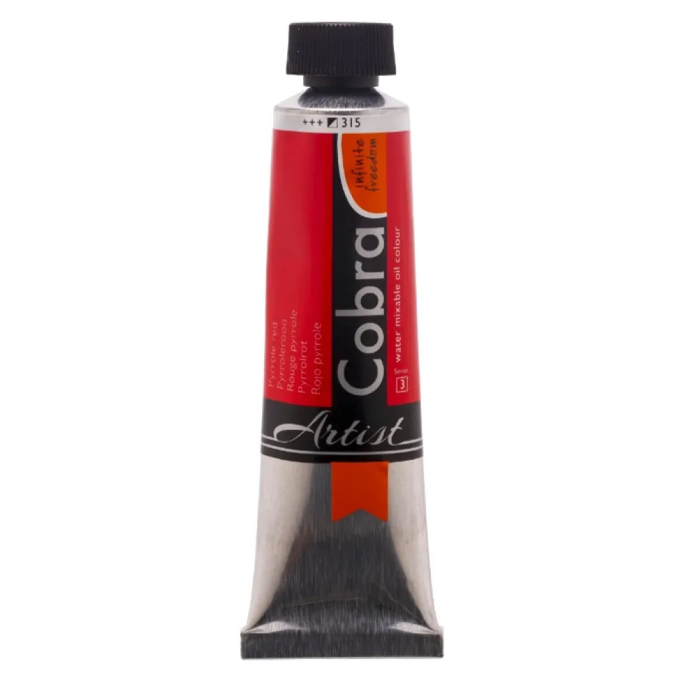 Farba olejna Cobra Artist - Cobra - 315, Pyrrole Red, 40 ml