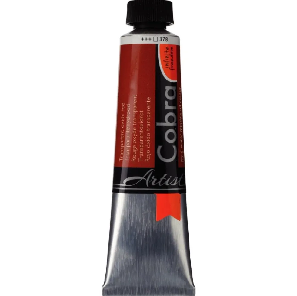 Farba olejna Cobra Artist - Cobra - 378, Transparent Oxide Red, 40 ml