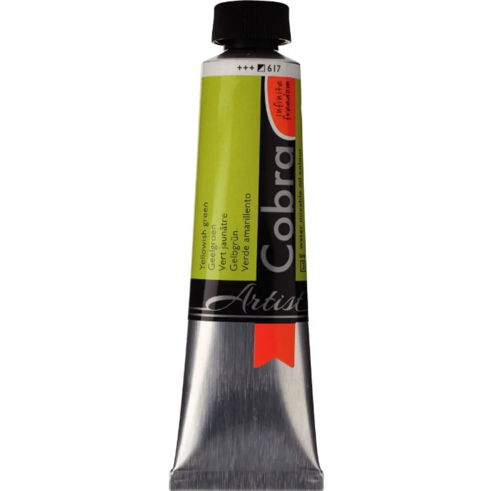 Farba olejna Cobra Artist - Cobra - 617, Yellowish Green, 40 ml