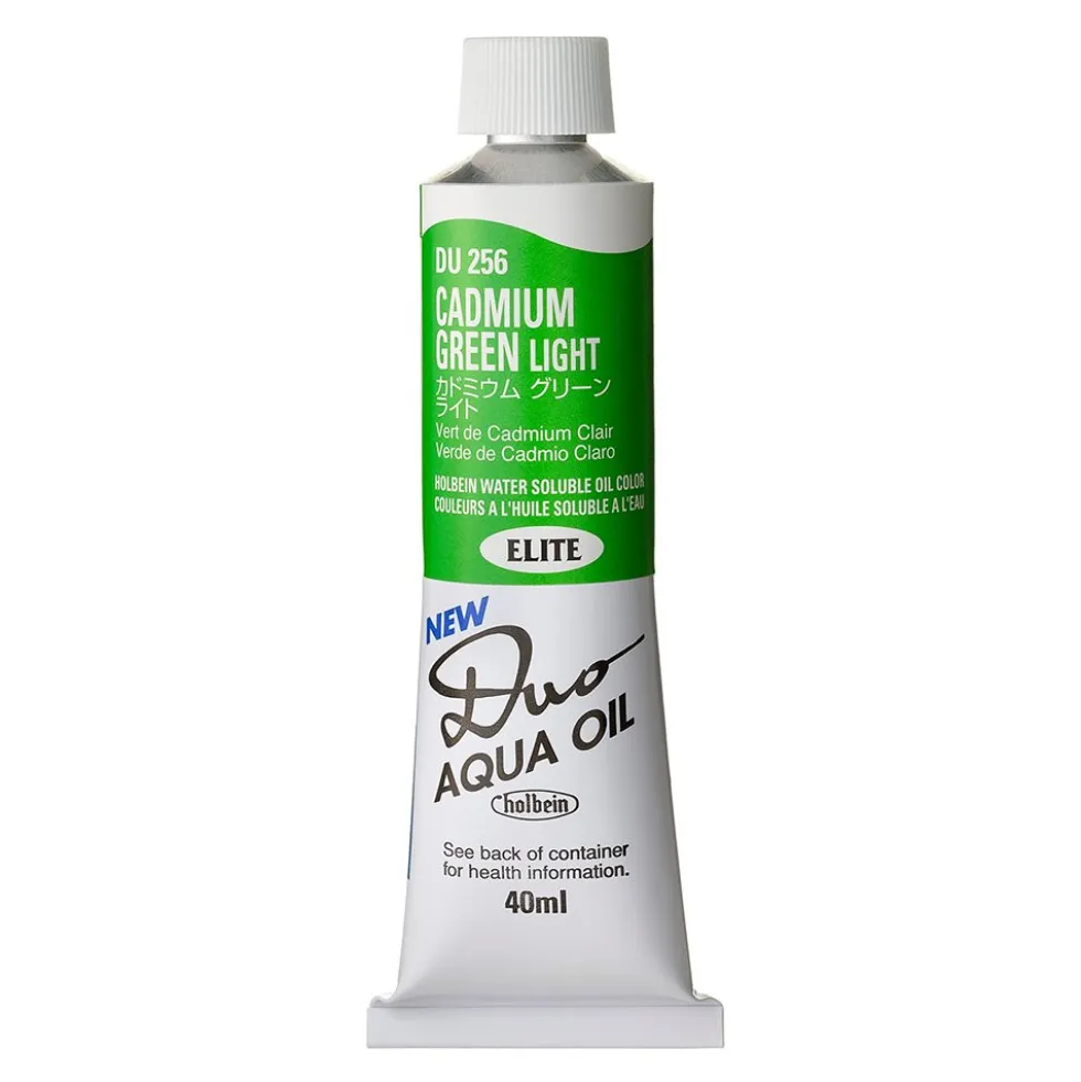 Farba olejna Duo Aqua Oil - Holbein - 256, Cadmium Green Light, 40 ml