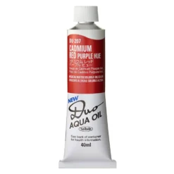 Farba olejna Duo Aqua Oil - Holbein - 207, Cadmium Red Purple Hue, 40 ml