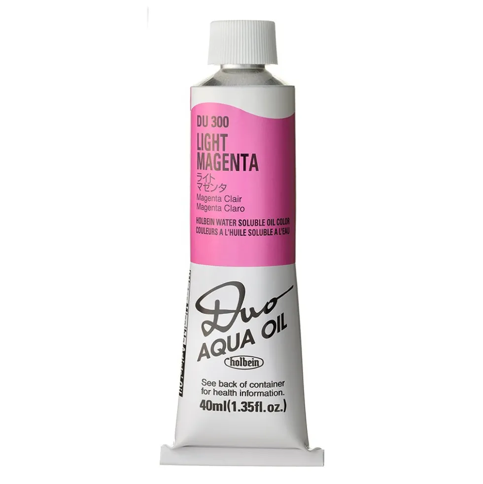 Farba olejna Duo Aqua Oil - Holbein - 300, Light Magenta, 40 ml