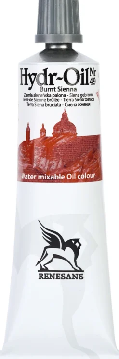 Farba olejna Hydr-Oil - Renesans - 49, burnt sienna, 60 ml