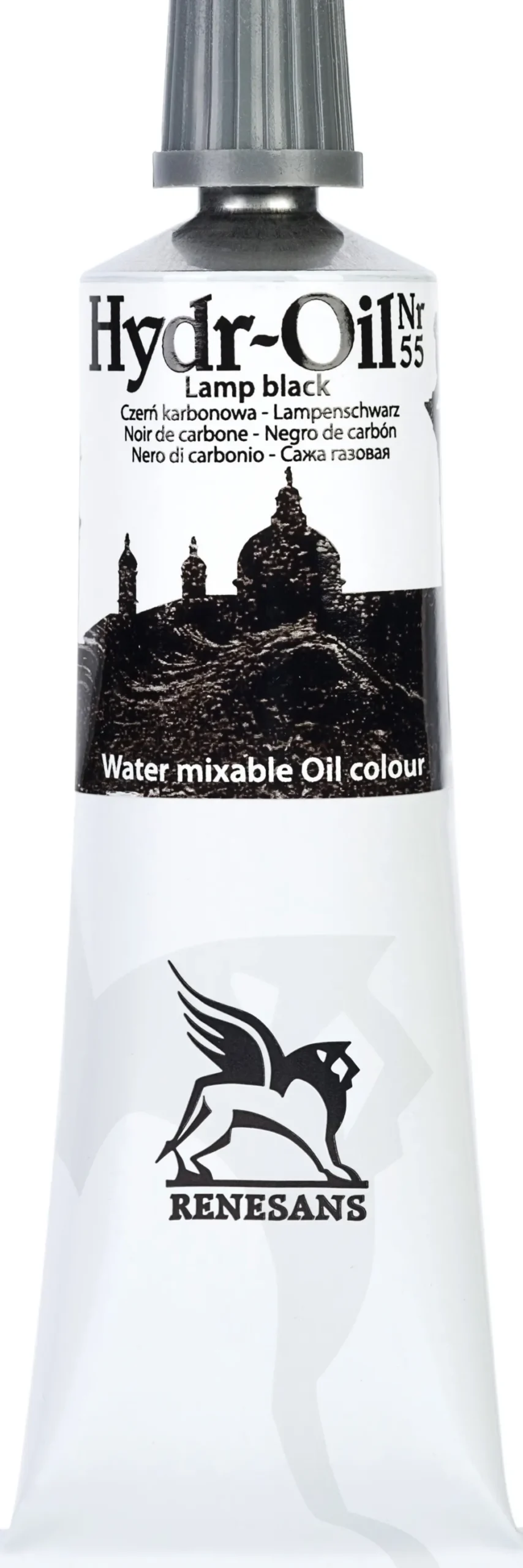 Farba olejna Hydr-Oil - Renesans - 55, lamp black, 60 ml
