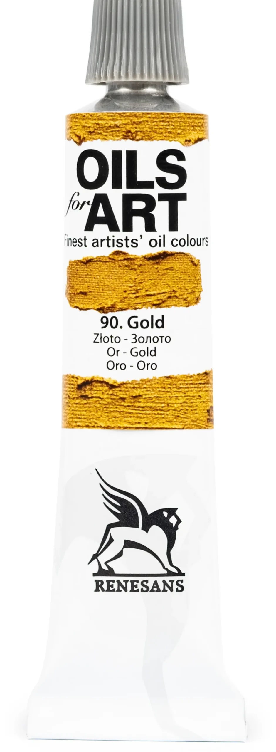 Farba olejna metaliczna Olej for Art - Renesans - 90, złoto, 20 ml