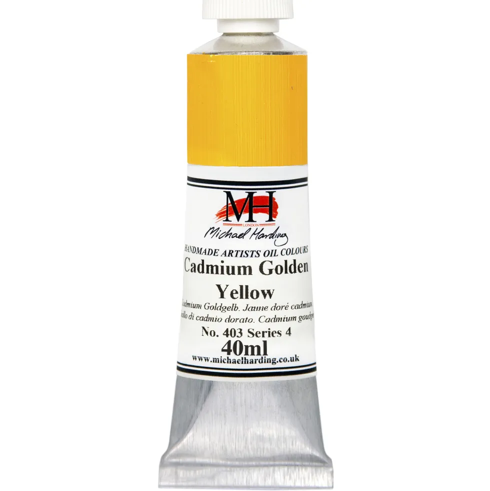 Farba olejna - Michael Harding - 403, Cadmium Golden Yellow, 40 ml
