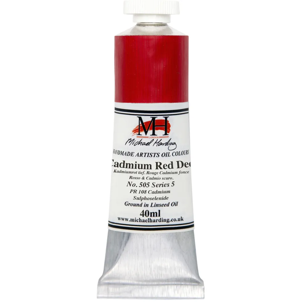 Farba olejna - Michael Harding - 505, Cadmium Red Deep, 40 ml