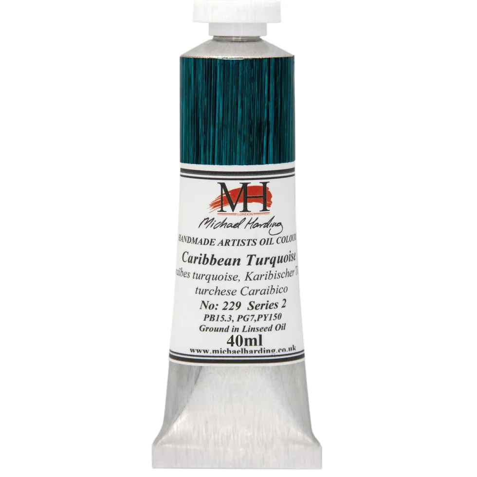 Farba olejna - Michael Harding - 229, Caribbean Turquoise, 40 ml