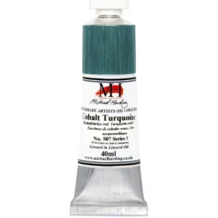 Farba olejna - Michael Harding - 507, Cobalt Turquoise Deep, 40 ml