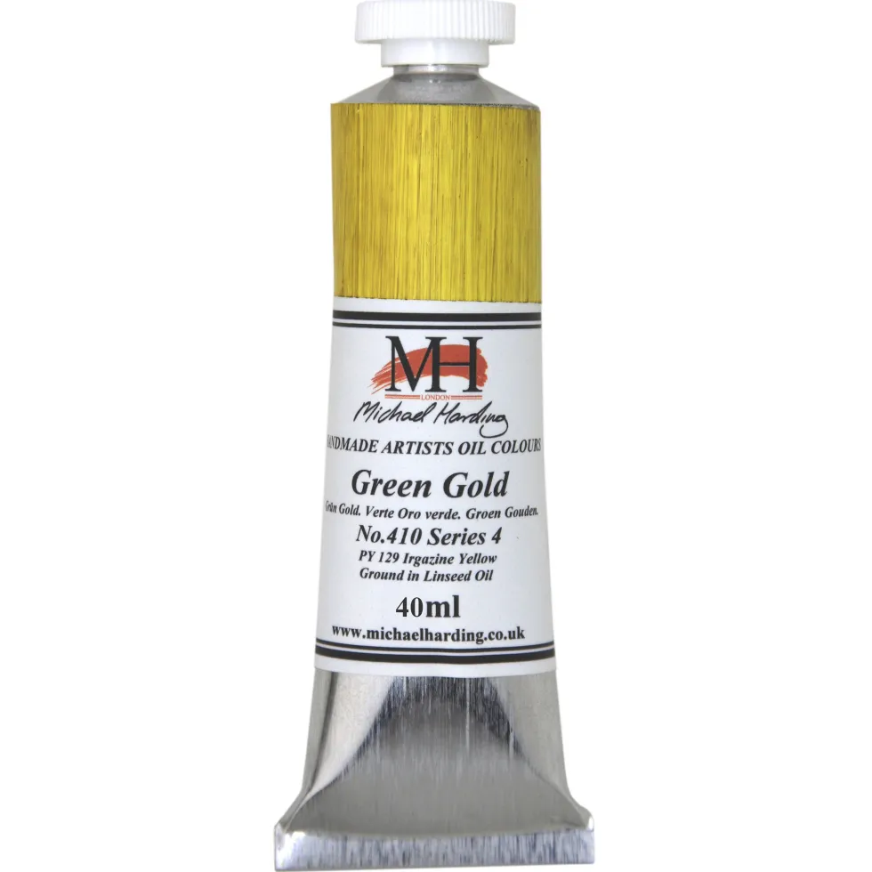 Farba olejna - Michael Harding - 410, Green Gold, 40 ml