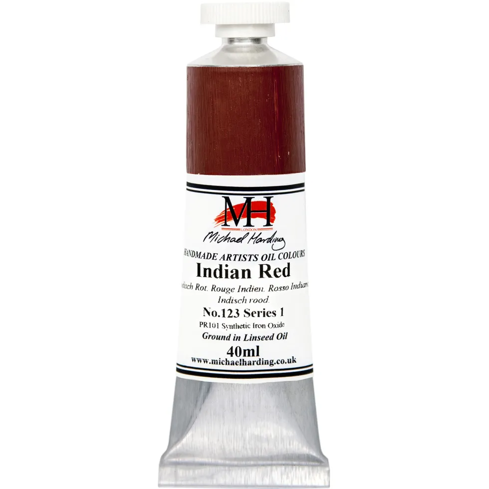 Farba olejna - Michael Harding - 123, Indian Red, 40 ml