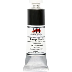 Farba olejna - Michael Harding - 128, Lamp Black, 40 ml