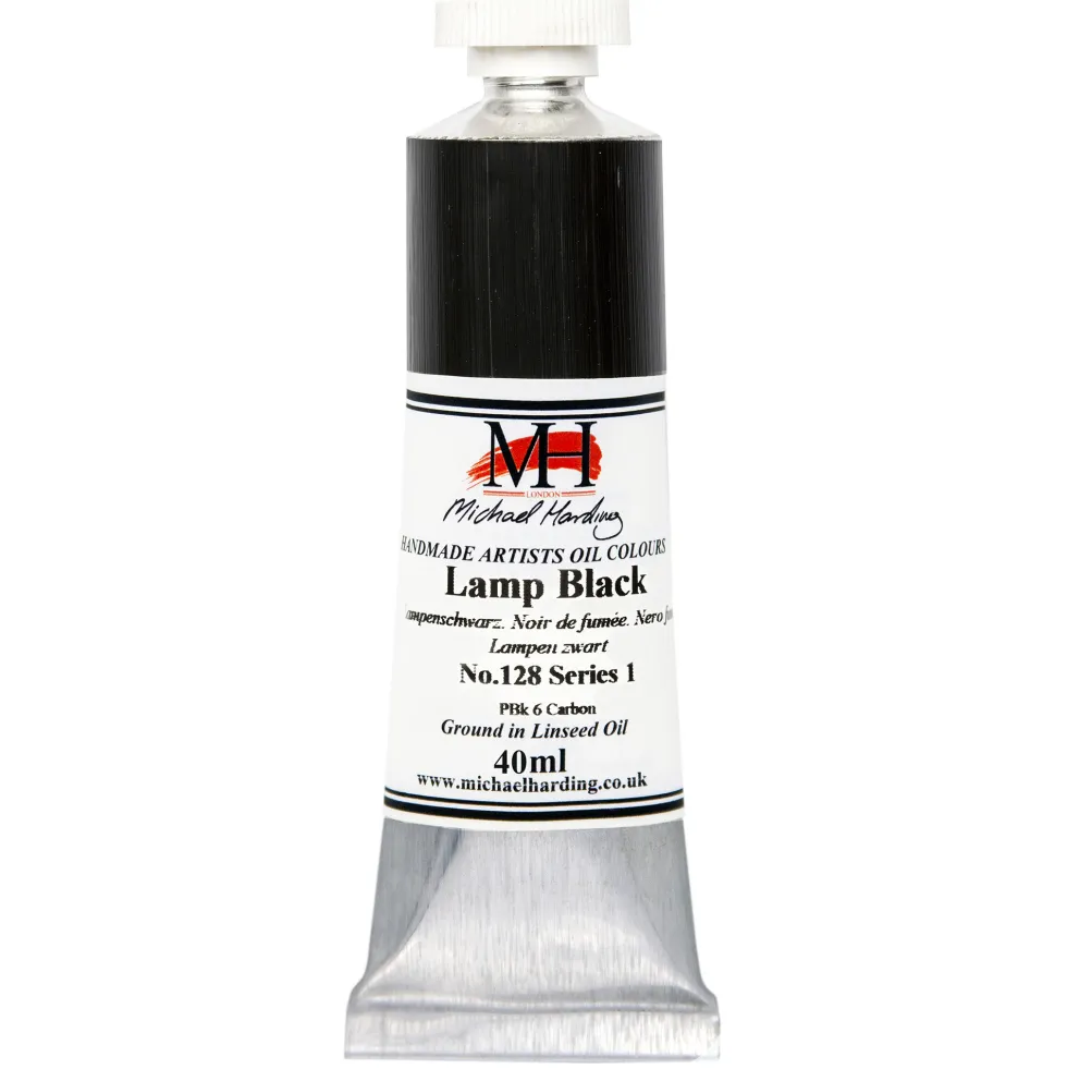 Farba olejna - Michael Harding - 128, Lamp Black, 40 ml