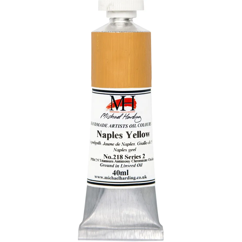 Farba olejna - Michael Harding - 218, Naples Yellow, 40 ml