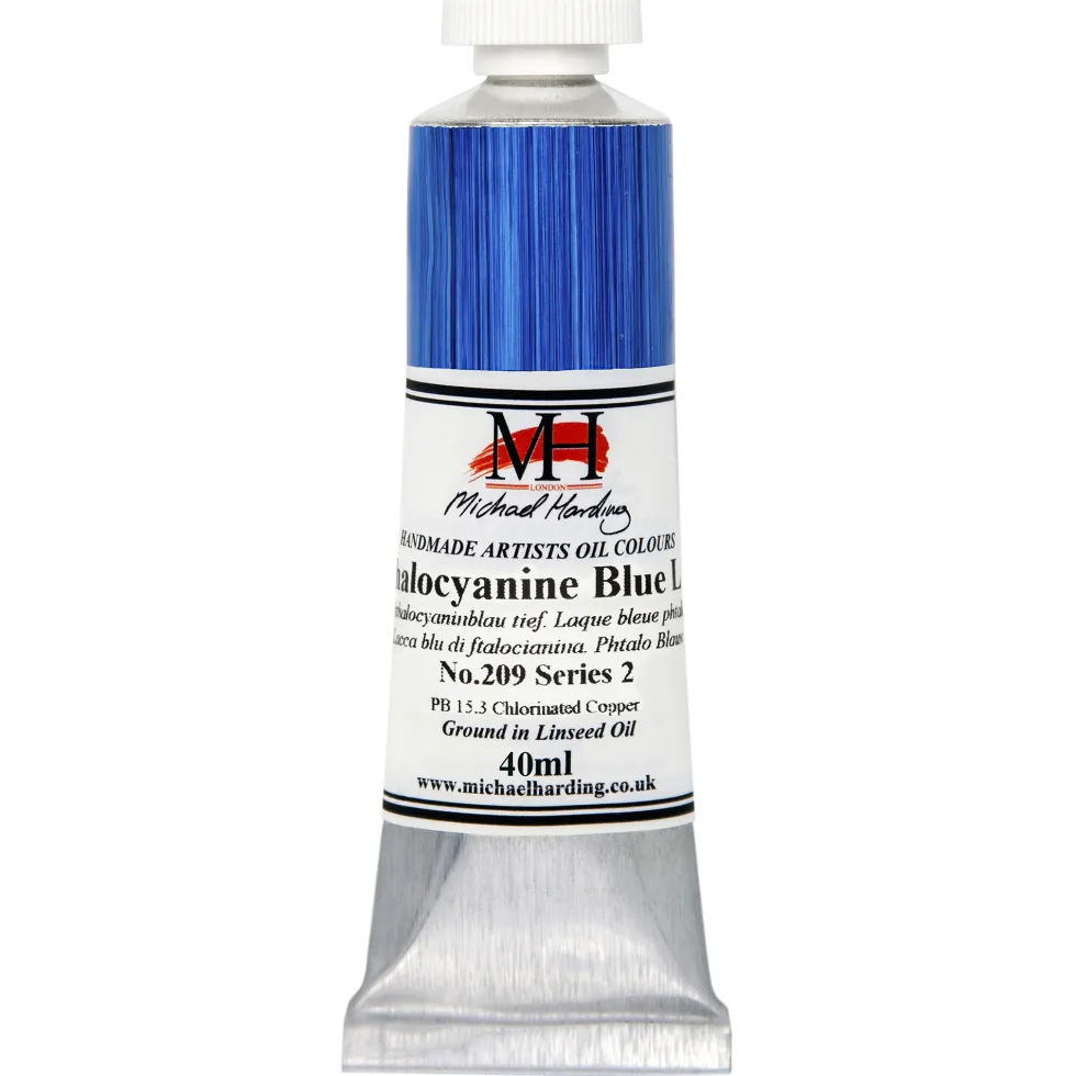 Farba olejna - Michael Harding - 209, Phthalocyanine Blue Lake, 40 ml
