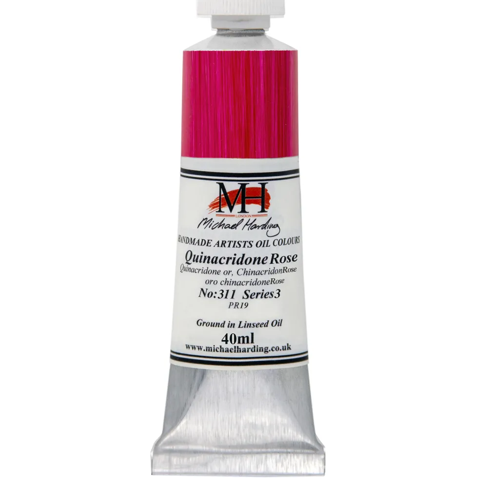 Farba olejna - Michael Harding - 311, Quinacridone Rose, 40 ml