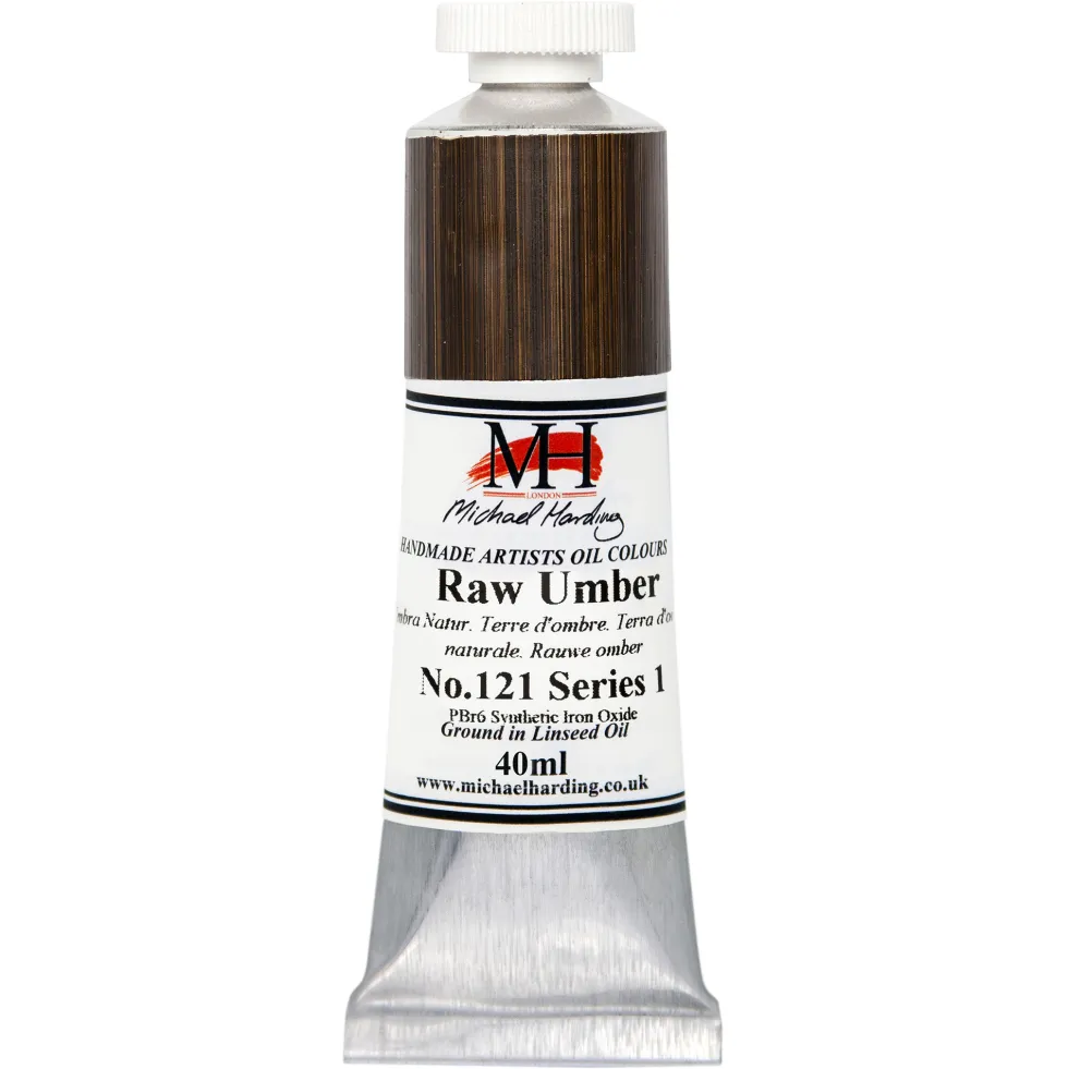Farba olejna - Michael Harding - 121, Raw Umber, 40 ml