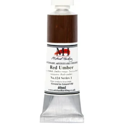 Farba olejna - Michael Harding - 124, Red Umber, 40 ml
