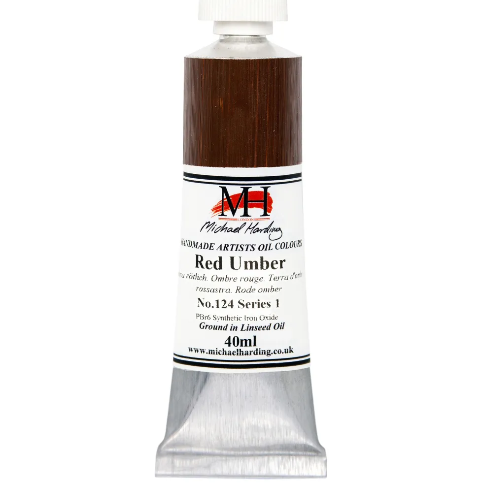 Farba olejna - Michael Harding - 124, Red Umber, 40 ml