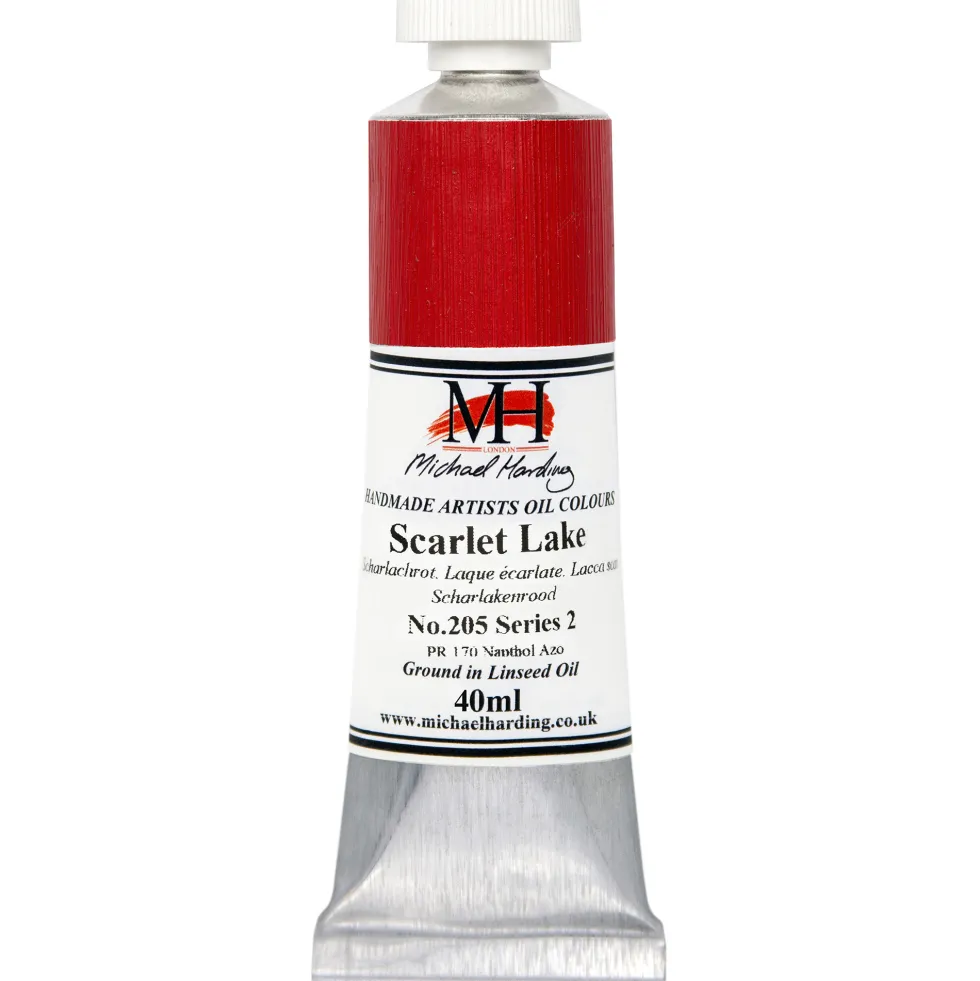 Farba olejna - Michael Harding - 205, Scarlet Lake, 40 ml