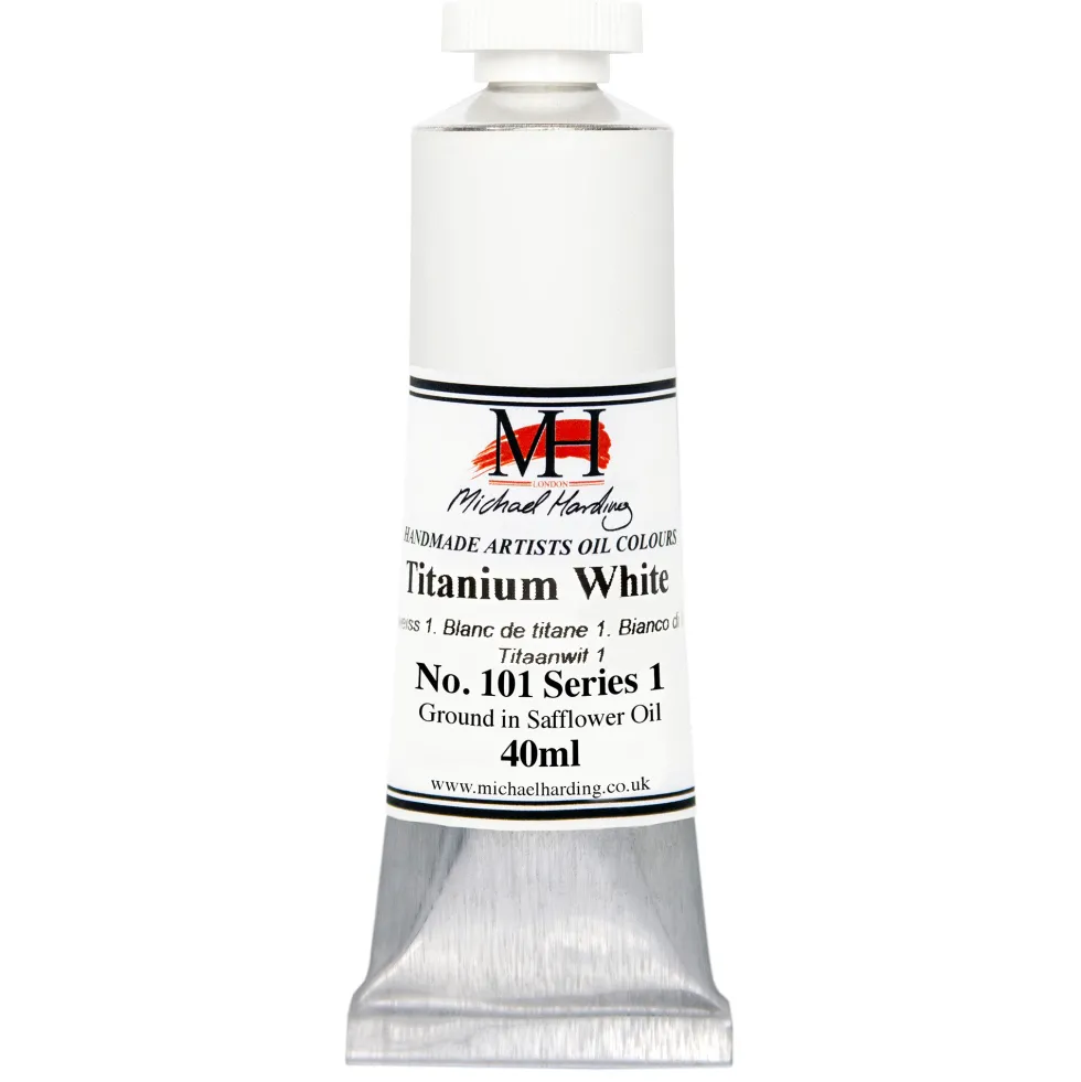 Farba olejna - Michael Harding - 101, Titanium White, 40 ml