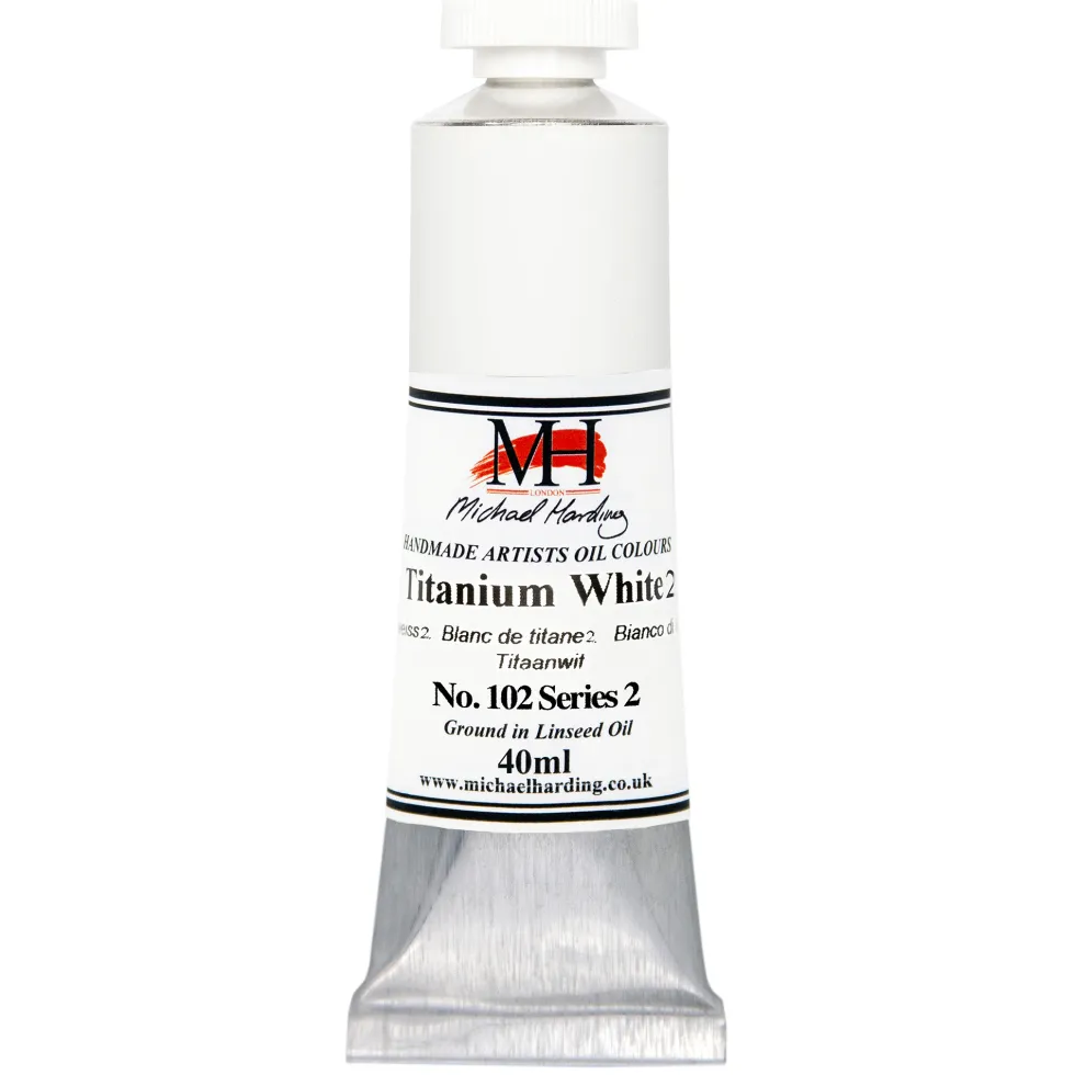 Farba olejna - Michael Harding - 102, Titanium White 2, 40 ml
