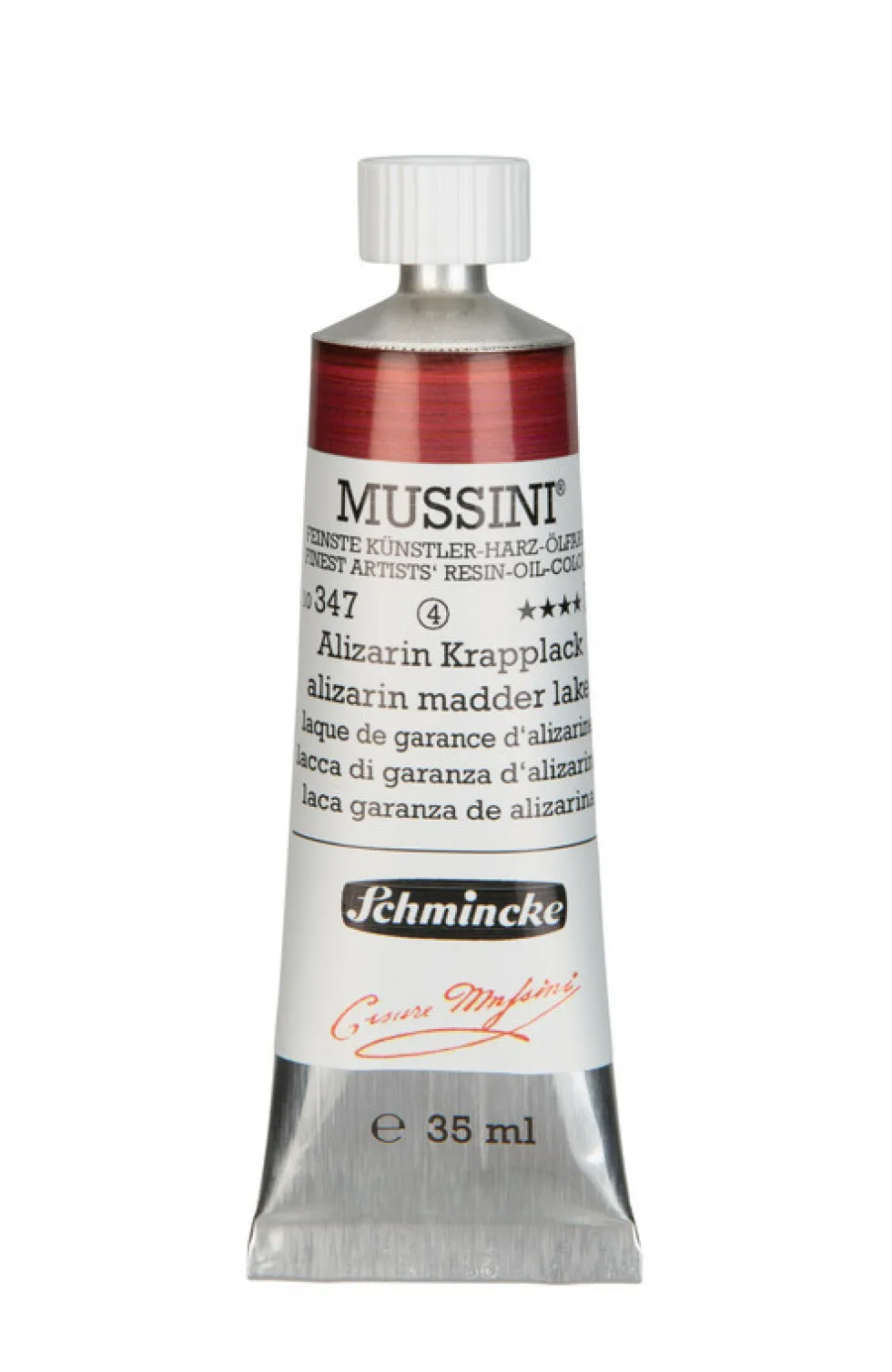 Farba olejna Mussini - Schmincke - 347, Alizarin Madder Lake, 35 ml