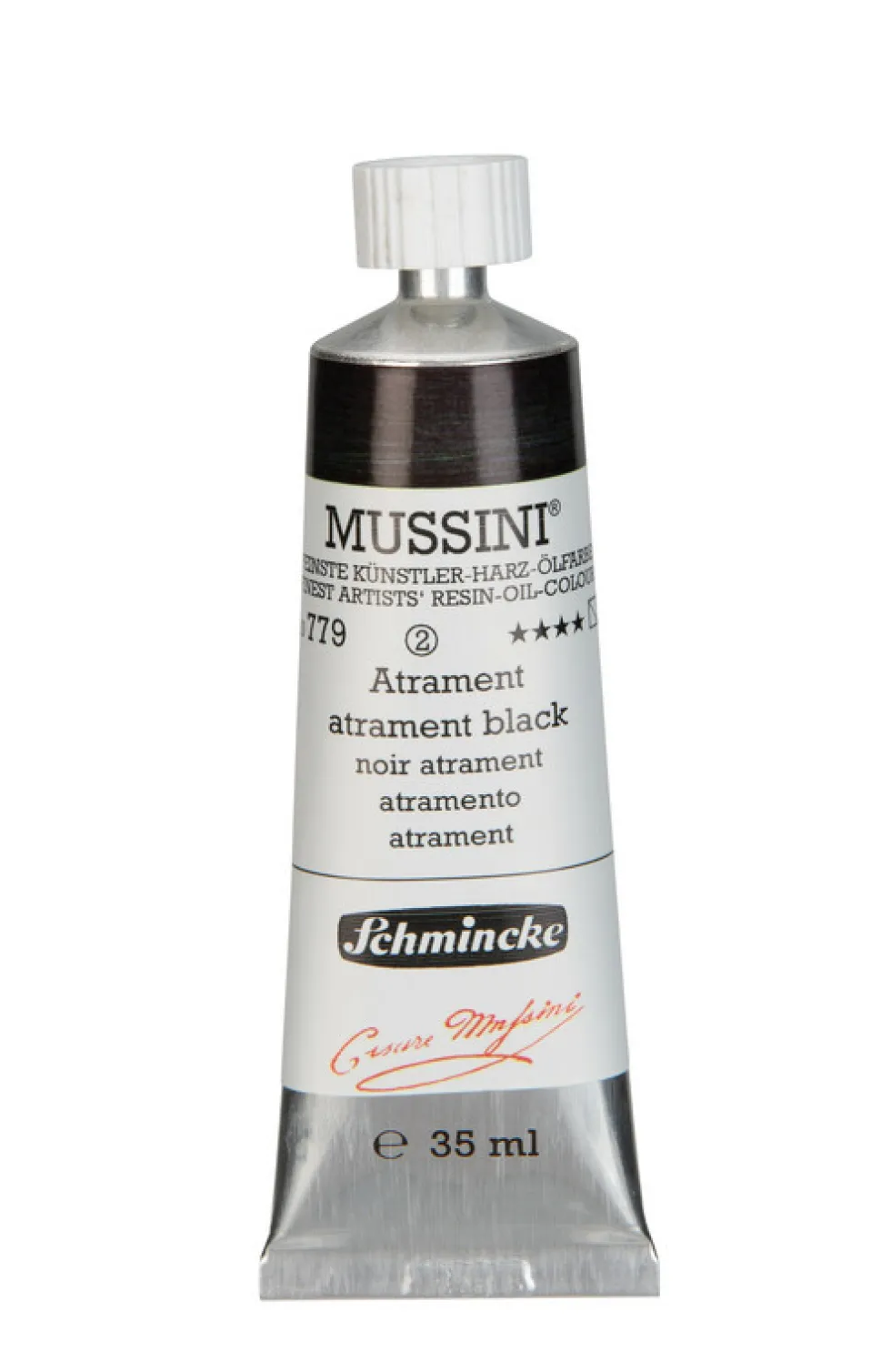 Farba olejna Mussini - Schmincke - 779, Atrament Black, 35 ml