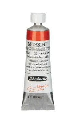 Farba olejna Mussini - Schmincke - 340, Brilliant Scarlett, 35 ml