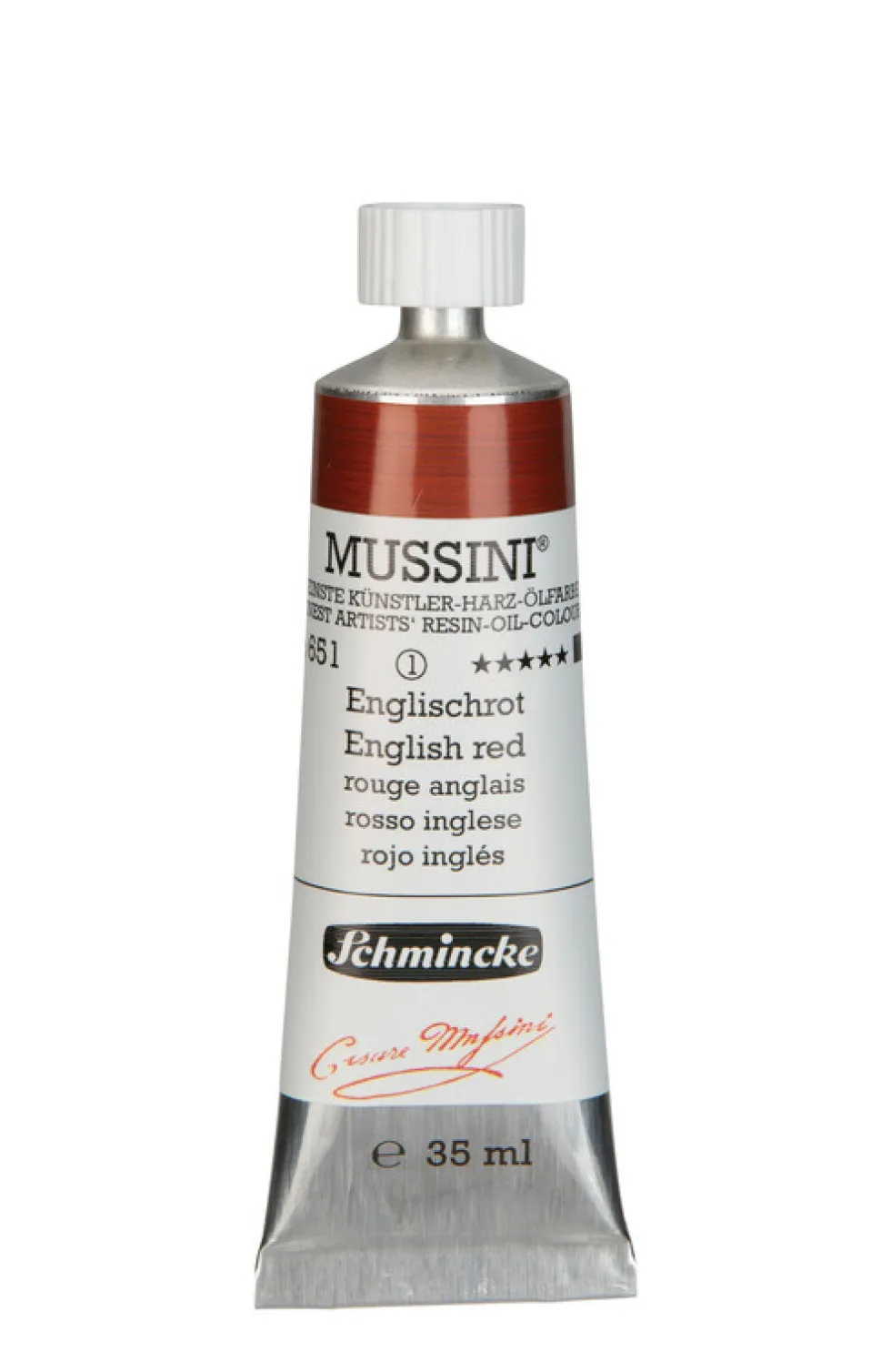 Farba olejna Mussini - Schmincke - 651, English Red, 35 ml