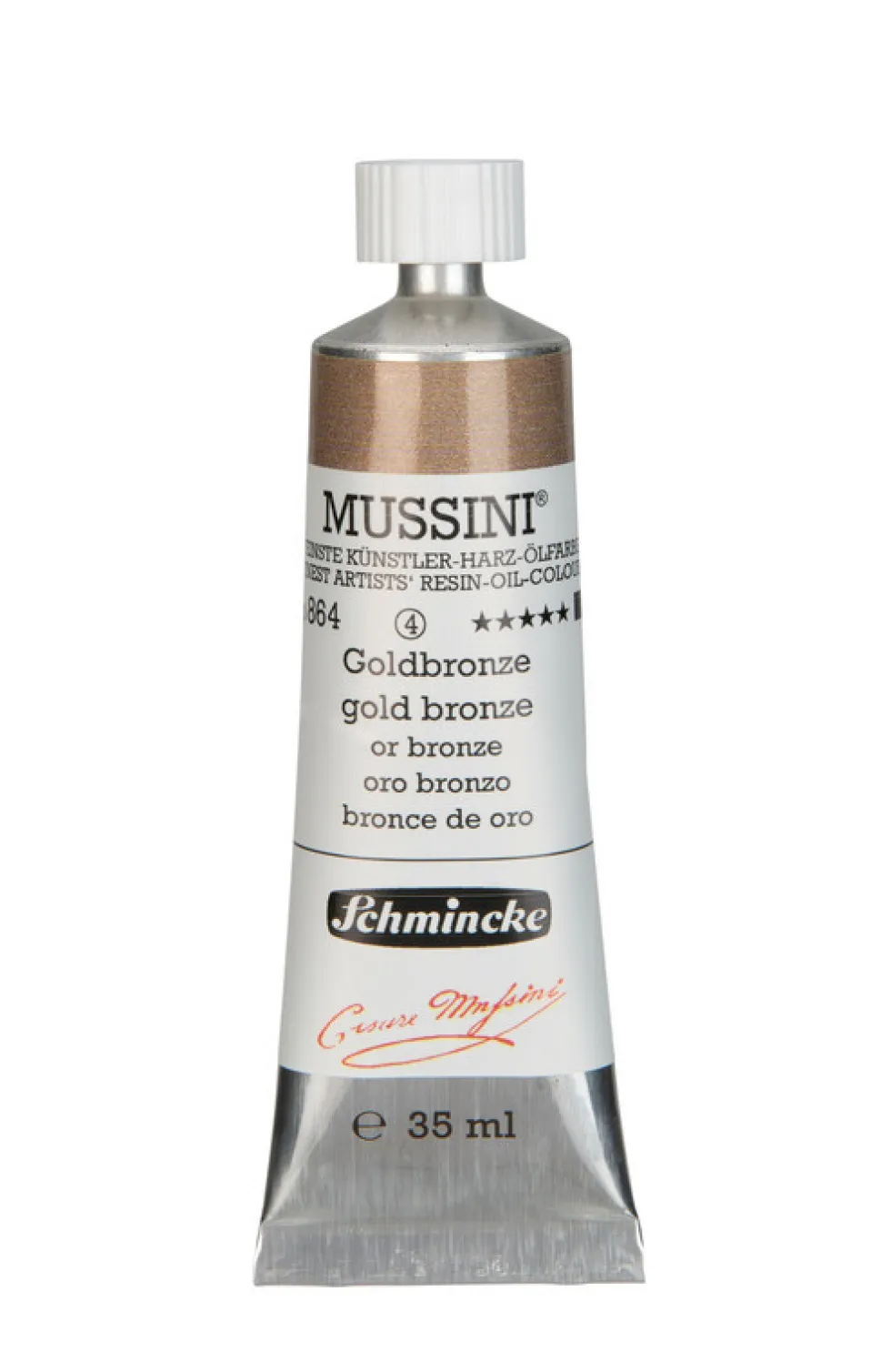 Farba olejna Mussini - Schmincke - 864, Gold Bronze, 35 ml