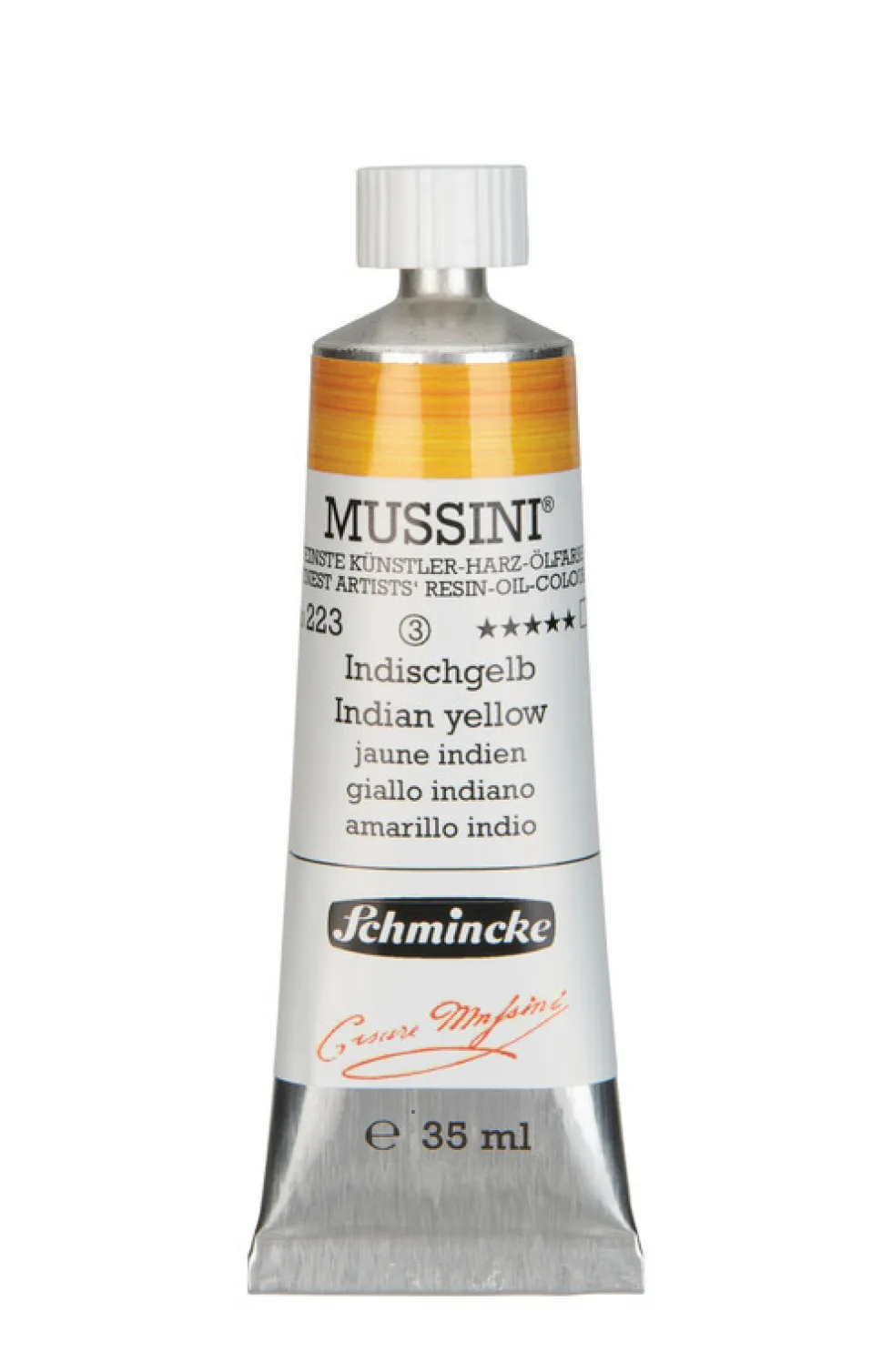 Farba olejna Mussini - Schmincke - 223, Indian Yellow, 35 ml