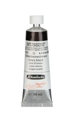 Farba olejna Mussini - Schmincke - 780, Ivory Black, 35 ml