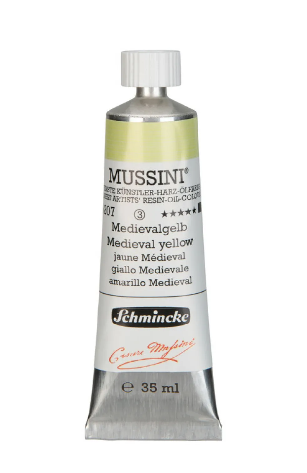 Farba olejna Mussini - Schmincke - 207, Medieval Yellow, 35 ml