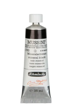 Farba olejna Mussini - Schmincke - 783, Mineral Black, 35 ml