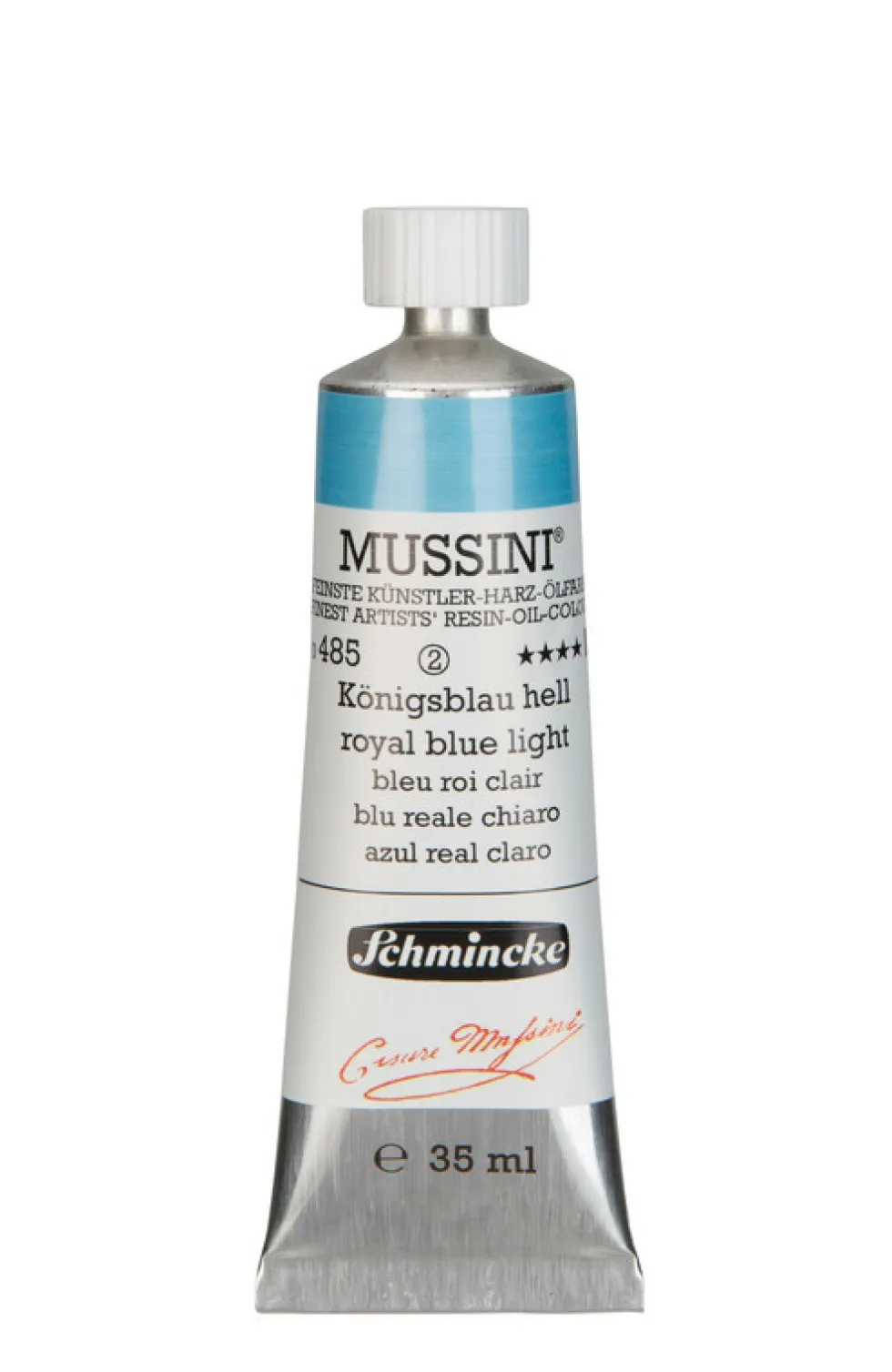 Farba olejna Mussini - Schmincke - 485, Royal Blue Light, 35 ml