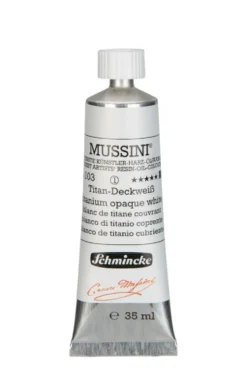 Farba olejna Mussini - Schmincke - 103, Titanium Opaque White, 35 ml