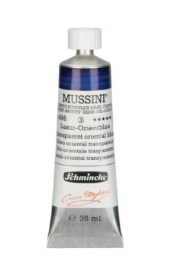 Farba olejna Mussini - Schmincke - 496, Transparent Oriental Blue, 35 ml