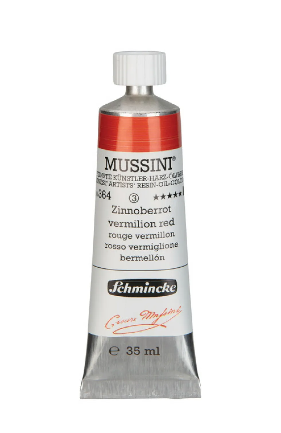 Farba olejna Mussini - Schmincke - 364, Vermilion Red, 35 ml