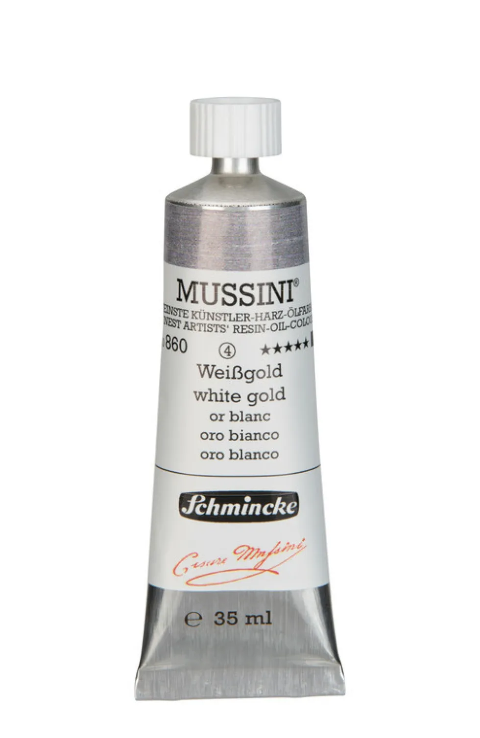 Farba olejna Mussini - Schmincke - 860, White Gold, 35 ml
