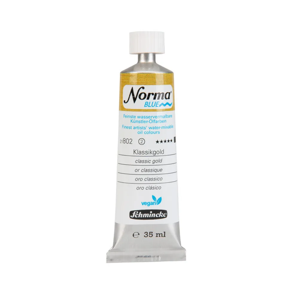 Farba olejna Norma Blue - Schmincke - 802, Classic Gold, 35 ml