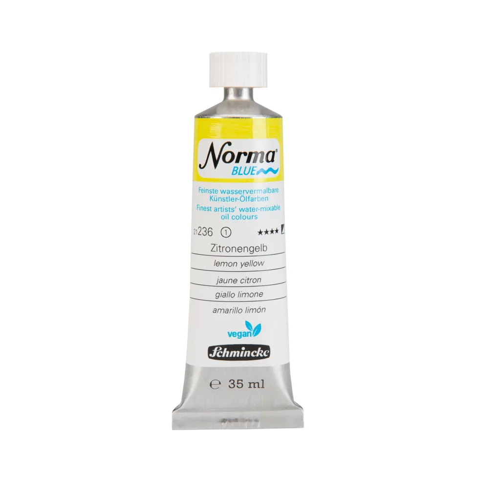 Farba olejna Norma Blue - Schmincke - 236, Lemon Yellow, 35 ml