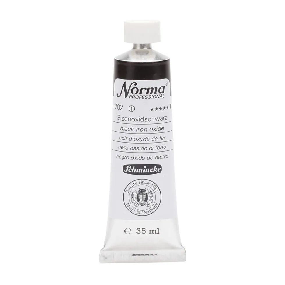 Farba olejna Norma Professional - Schmincke - 702, Black Iron Oxide, 35 ml