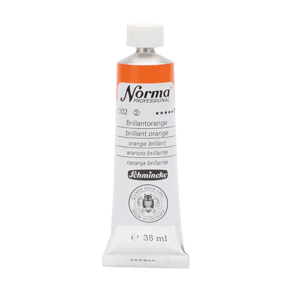 Farba olejna Norma Professional - Schmincke - 302, Brilliant Orange, 35 ml
