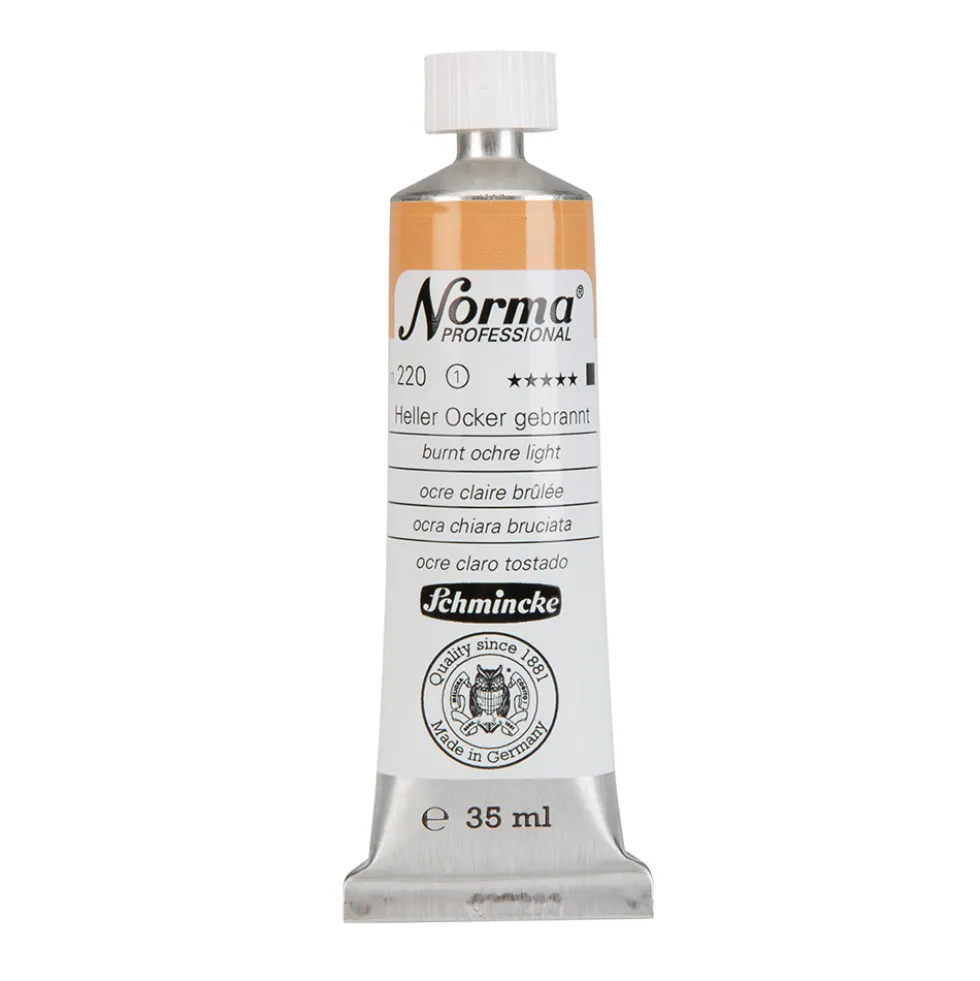Farba olejna Norma Professional - Schmincke - 220, Burnt Ochre Light, 35 ml