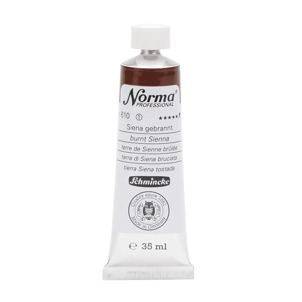 Farba olejna Norma Professional - Schmincke - 610, Burnt Sienna, 35 ml