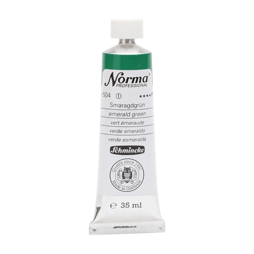 Farba olejna Norma Professional - Schmincke - 504, Emerald Green, 35 ml
