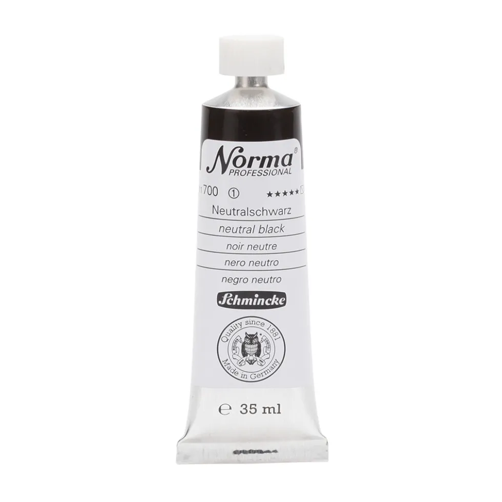 Farba olejna Norma Professional - Schmincke - 700, Neutral Black, 35 ml