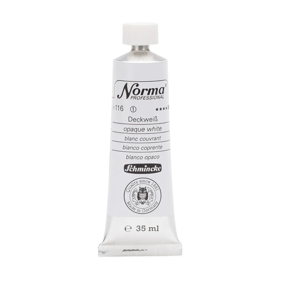 Farba olejna Norma Professional - Schmincke - 116, Opaque White, 35 ml